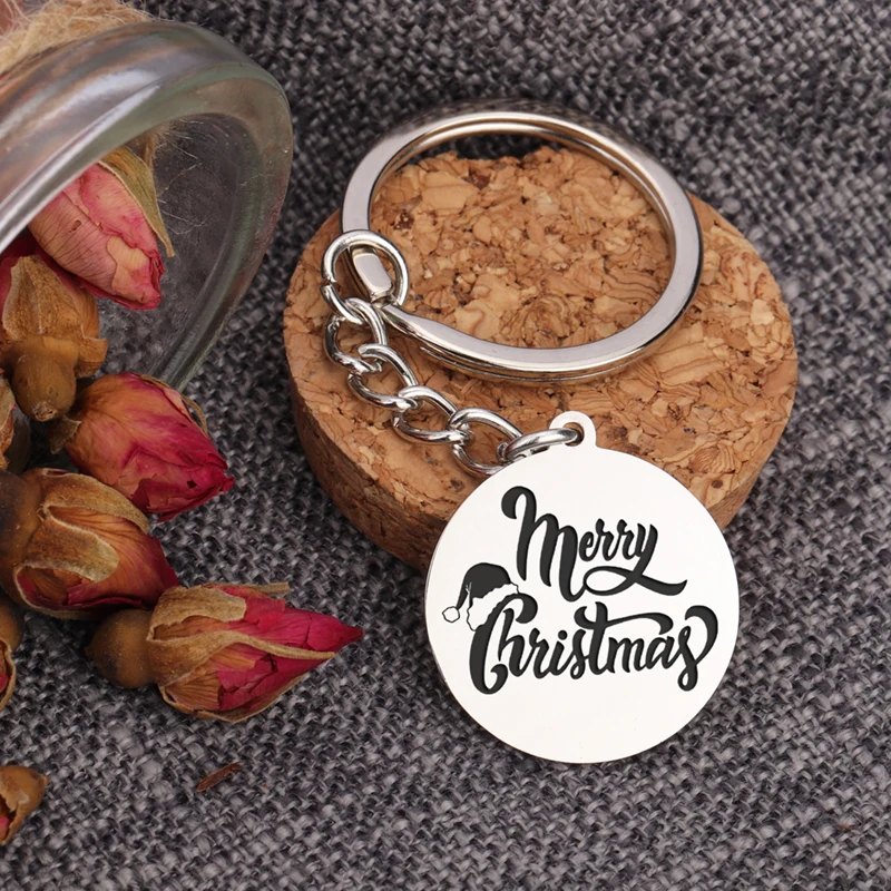 Чулок Stuffer Счастливого Рождества брелок капля для ключей украшения дерева кулон