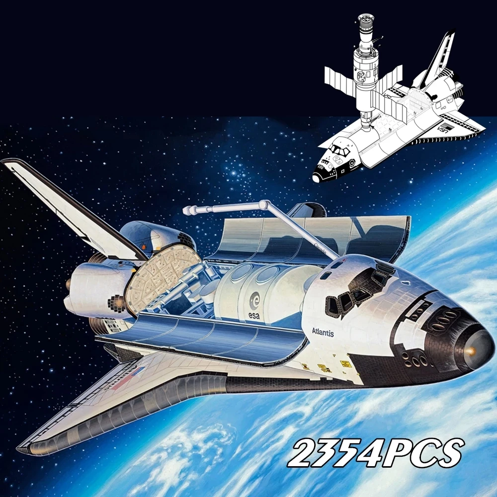 

2354pcs Space Shuttle Building Blocks Bricks Discovery Creative Compatible 10283 Model Boys Toys for Kids Chistmas Birthday Gift