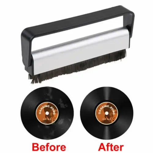 

NEW Useful Turntable Player Accessory Carbon Fiber Record Cleaner Cleaning Brush Vinyl Anti Static Dust Remover Brush for CD/LP