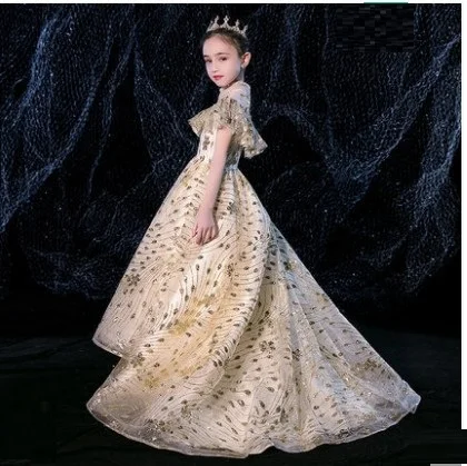 Платья для девочек с цветами 2020 г. Новое торжественное платье летнее принцессы