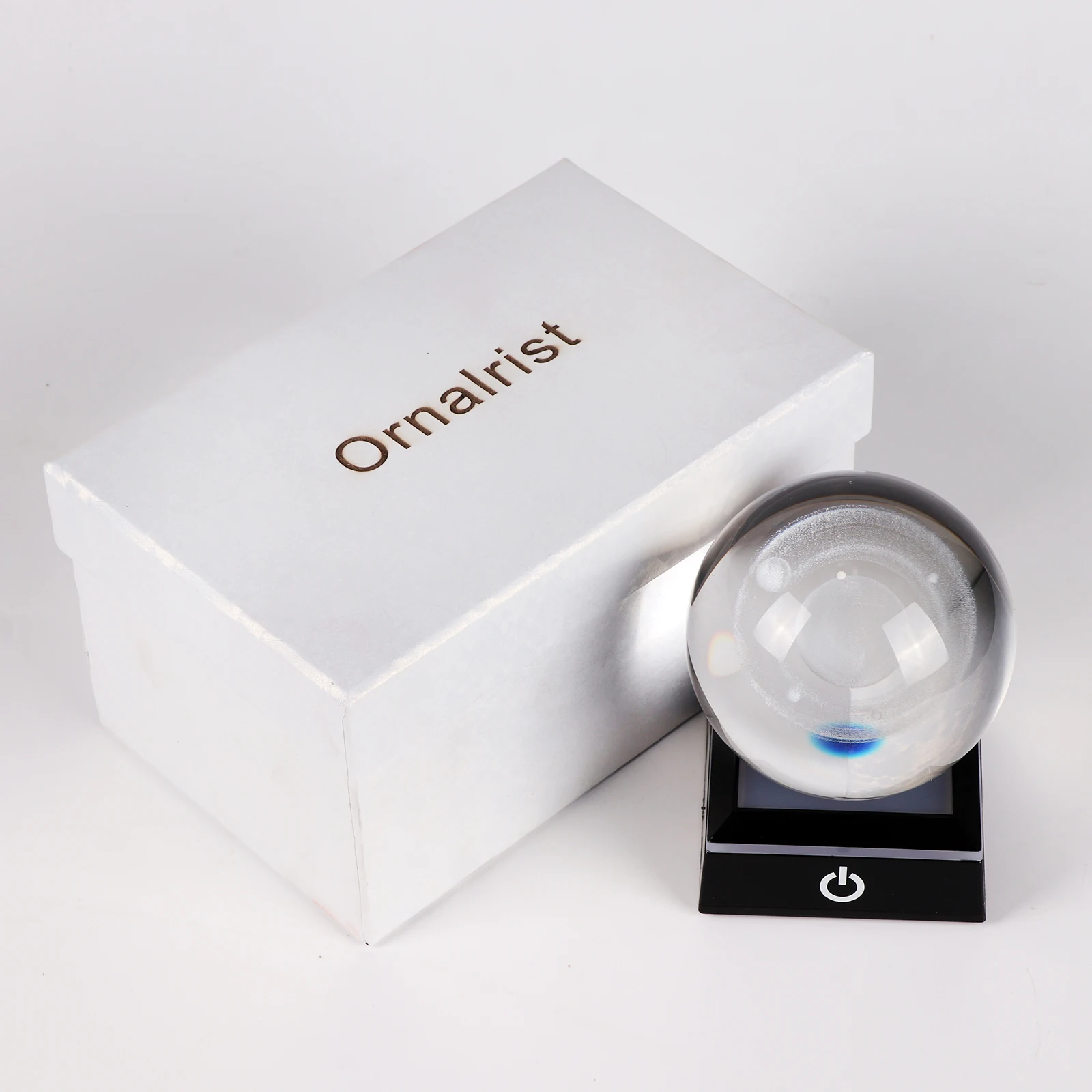 Ornalrist 3D планета Сатурн сделанный уменьшенный мяч K9 Хрустальный глобус со