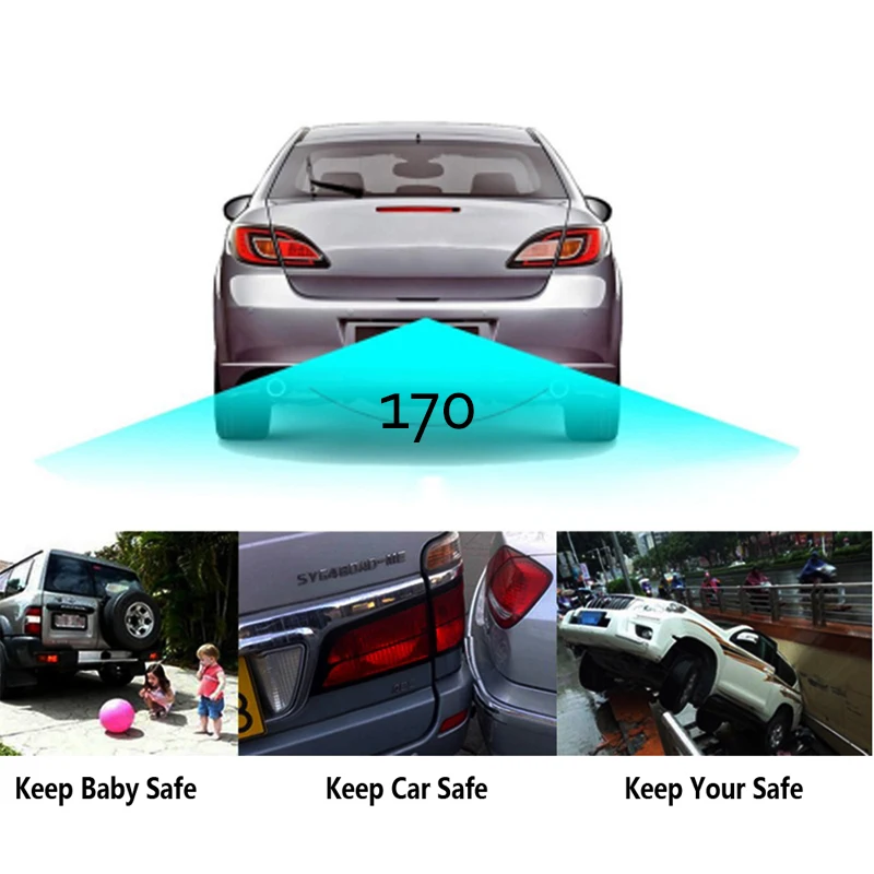 HD CCD Универсальный задний резервный камера Автомобильная заднего вида резервная