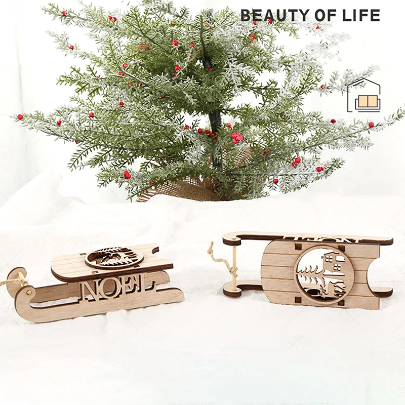 Необычные изысканные прочные практичные портативные рождественские мини-сани |