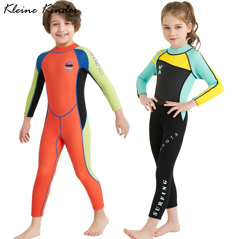 Детский неопреновый гидрокостюм для дайвинга 2 5 мм с длинными рукавами мальчиков