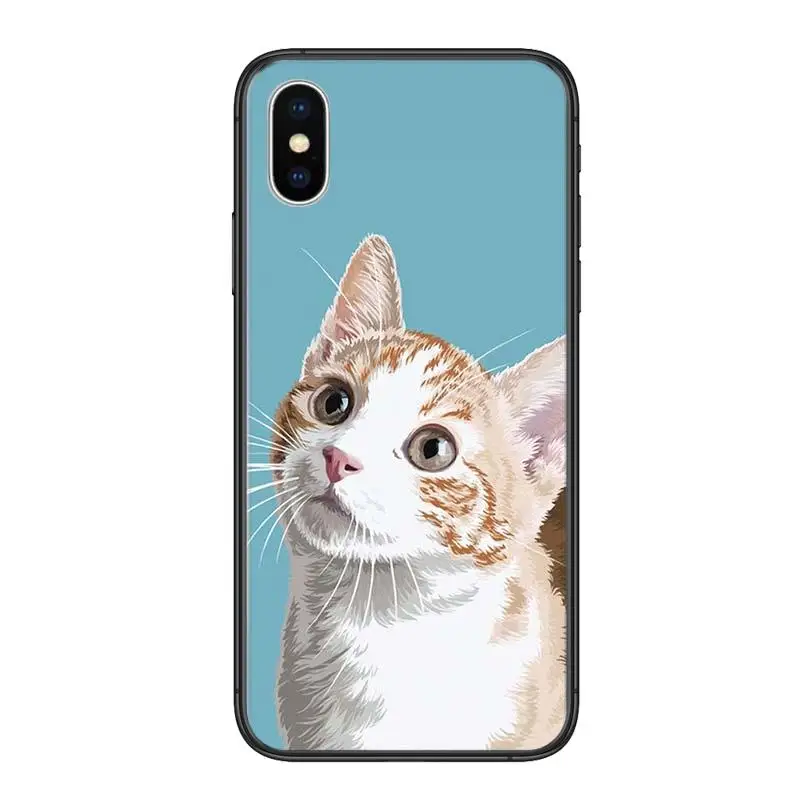Милая кошка собака улыбка для Huawei P50 P40 P30 P20 P10 Lite E Plus Pro P Smart Z 2019 2020 2021 женщин мягкая