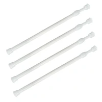 4pcsset japanese window door curtain adjustable tension rods cupboard shower curtains security bars locks for kitchen