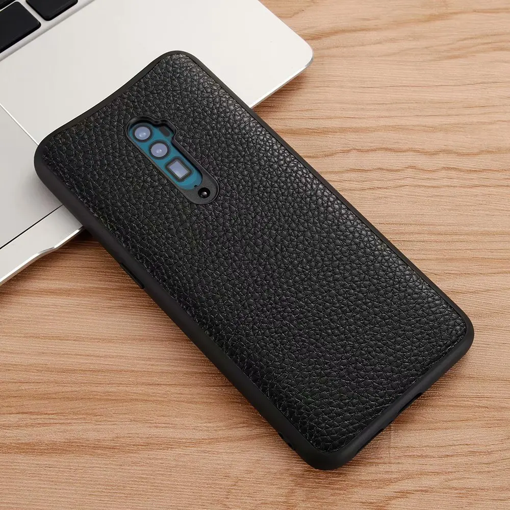 

Чехол из натуральной коровьей кожи для Oppo Reno 2 10x чехол Funda Мягкий чехол из натуральной кожи с зернистой текстурой для Oppo Reno2 задняя крышка