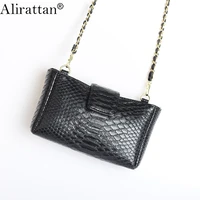 alirattan new fashion designer handbag embossed snake pattern leather shoulder cross body bag lady hand bag pouch trendy bag