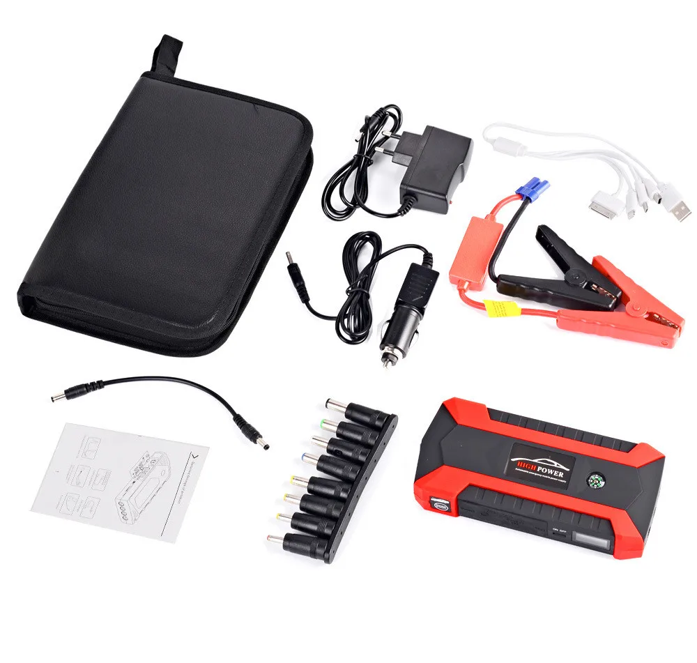 

89800mAh High Power Car Jump Starter 12V 4USB Portable Starting Device Power Bank Car Charger For Car Battery Booster Buster