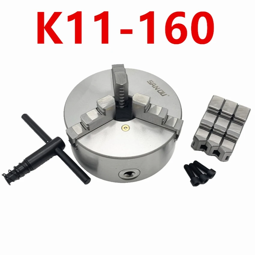 

SAN OU K11-160 three-jaw lathe chuck self-centering 160mm, used for small desktop lathes in China