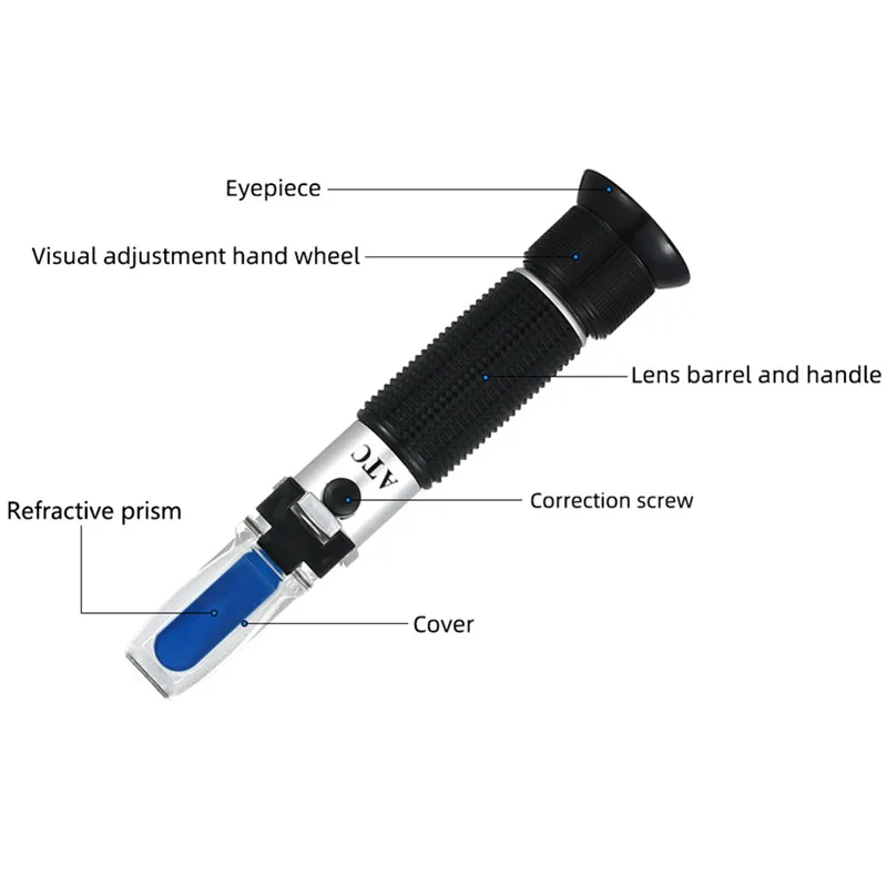 Refractometer Pet Urine For 1.000-1.060 Specific Gravity Handheld Veterinary Serum Plasma Protein Hemoglobin Tester 40% Off | Инструменты