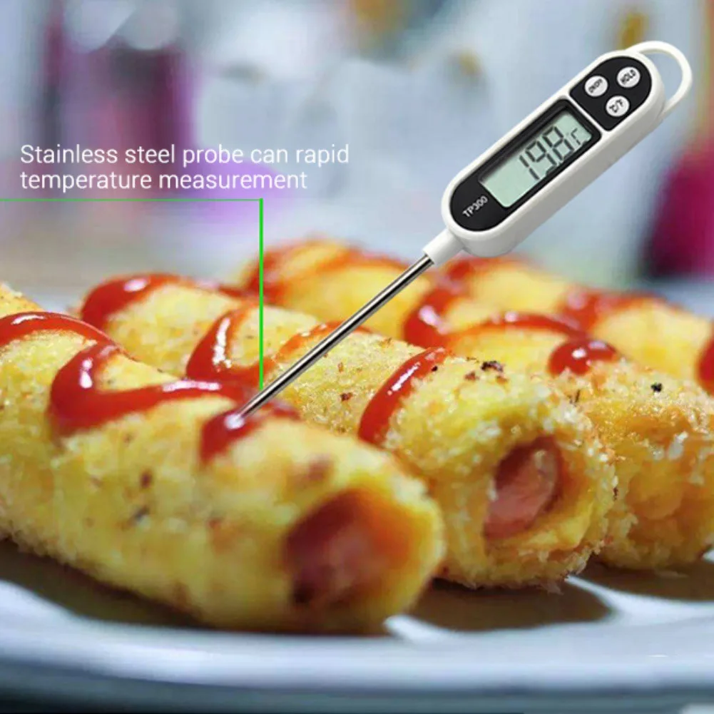 

Tp300 Food Thermometer Electronic Barbecue Oven Thermometer Baking Water Oil BBQ Temperature Gauge Measures Kitchen Cooking Tool