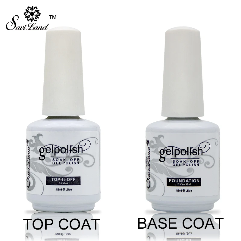 Soak Off Гель лак профессиональный 15 мл основа и верхнее покрытие Лаки Праймер УФ