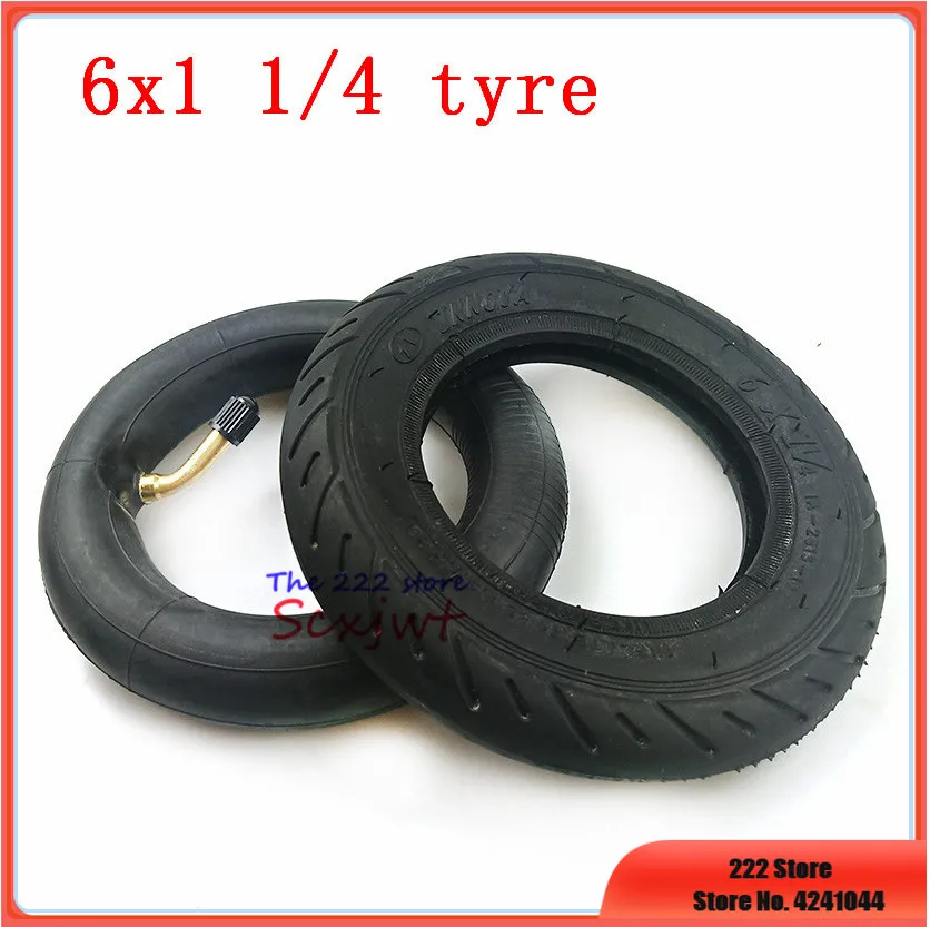 

high quality 6X1 1/4 Pneumatic inner outer tire suitable for folding bicycle mini surfing electric scooters 6 inch tyre 6*1.25