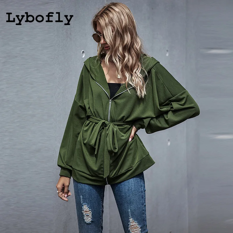 Женский Осенний тренчкот на молнии с длинным рукавом и поясом|Женские куртки| |