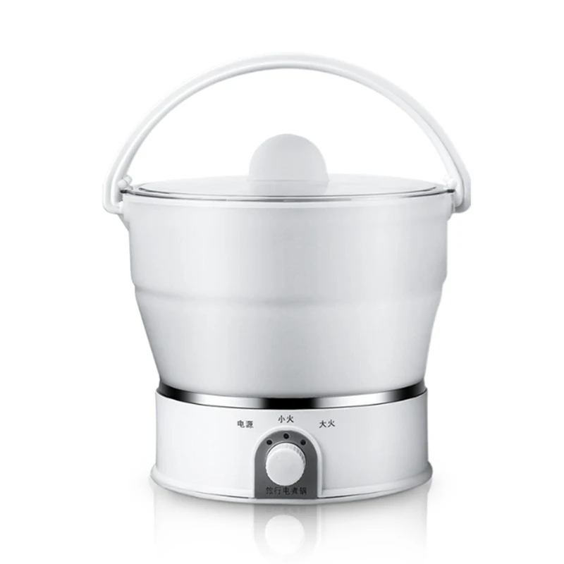 1Л сложенный пищевой силикон Медленная Плита Портативный кухонный горшок мини