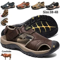 cungel cungel men sandals genuine leather sandals summer casual shoes mens roman beach sandals sandalias de hombre de cuero