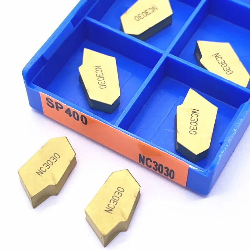 

20 шт. SP400 NC3030 PC9030 NC3020 Обработка Канавок карбидная вставка для токарного станка резец токарный инструмент отрезной и канавочный резец