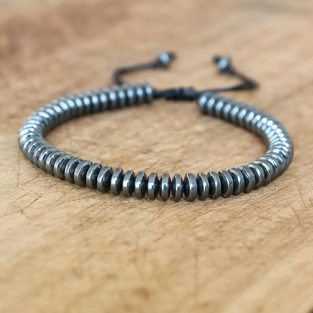 Браслет ручной работы гематитовая нить для лечения здоровья гематитовые бусины мужской браслет дружбы ювелирные изделия