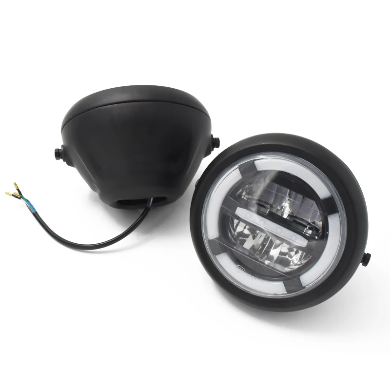 7 дюймов SR ретро мотоцикл модифицированный Универсальный светодиодный фара
