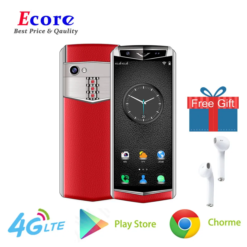 M17 Мини 4G мобильный телефон 3,5-дюймовый HD-экран Android 8.1 Celular Face ID Wifi Hotspot Leather Smartphone Google Play Store on.