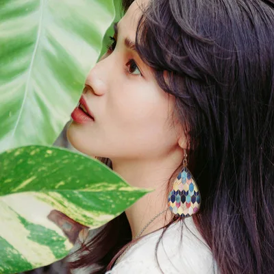 Лето 2020 лидер продаж большие висячие серьги-капельки в стиле барокко с оборками