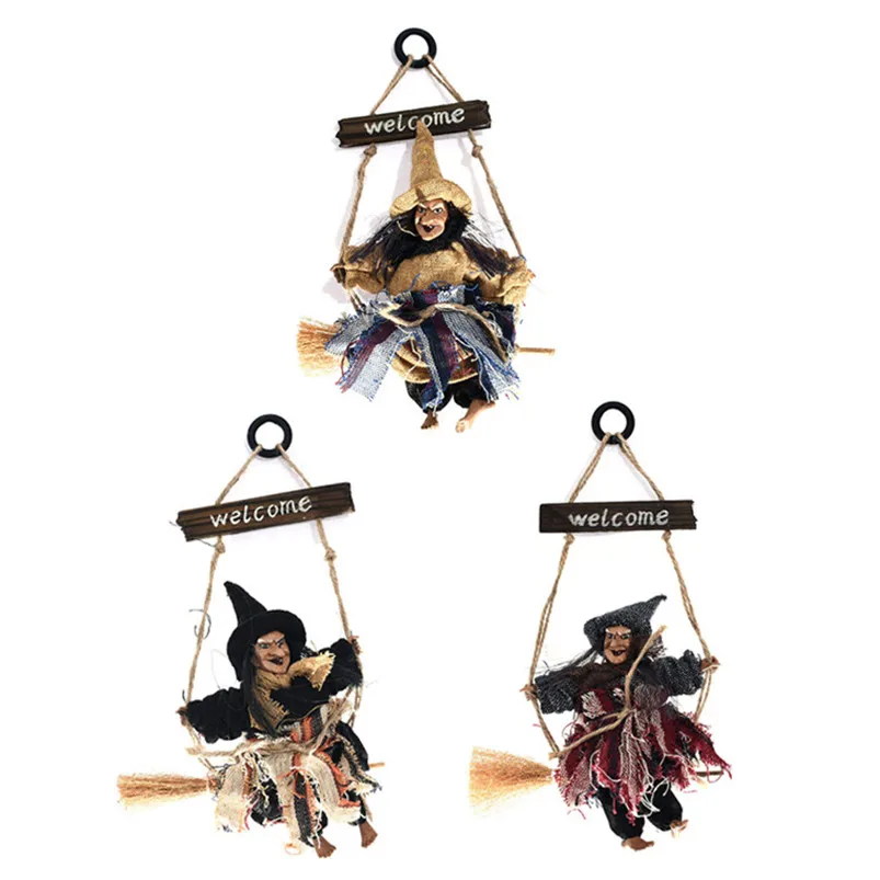 Подвесные игрушки в виде ведьмы на Хэллоуин | Дом и сад