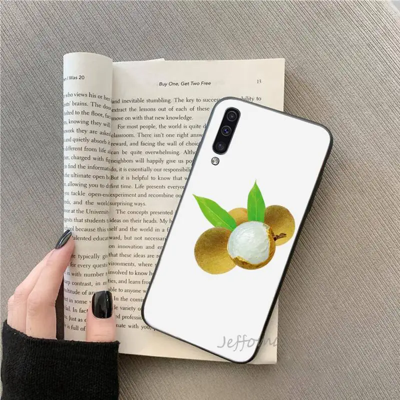 

Creativity design fruit Longan Phone Case For Samsung galaxy S note 7 8 9 10 20 fe edge A 6 10 20 30 50 51 70 lite plus Funda