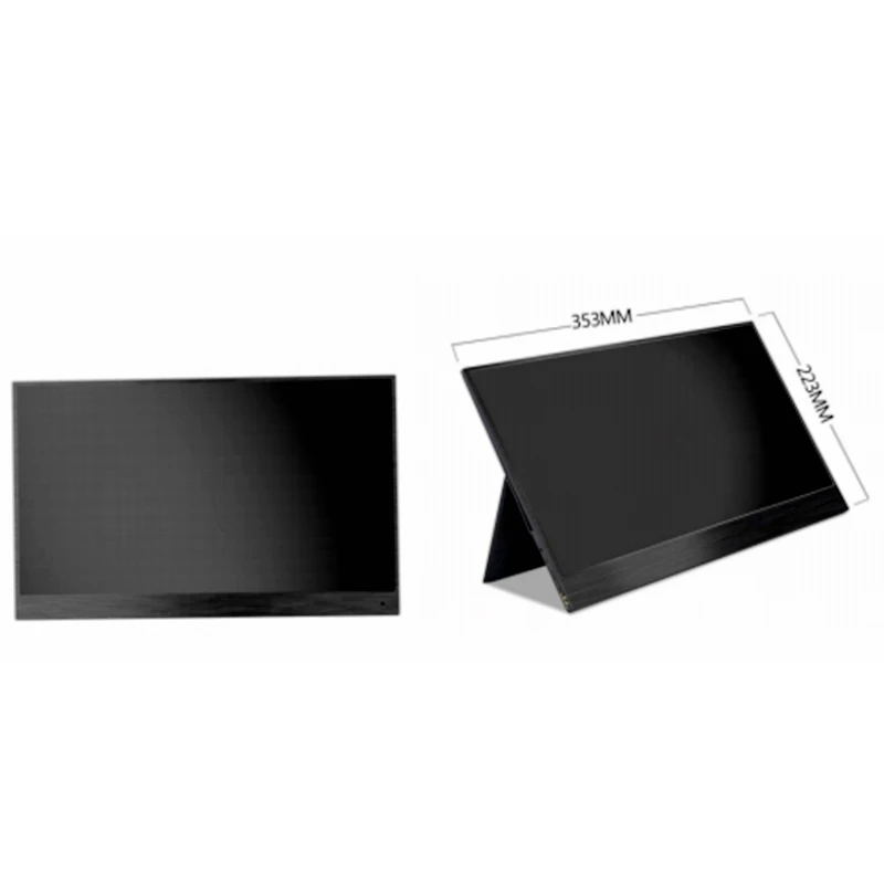 Портативный монитор 1920x1080 HD ips 13,3 дюймов дисплей компьютера светодиодный монитор с кожаным чехлом для PS4/Xbox/для телефона планшета ноутбука