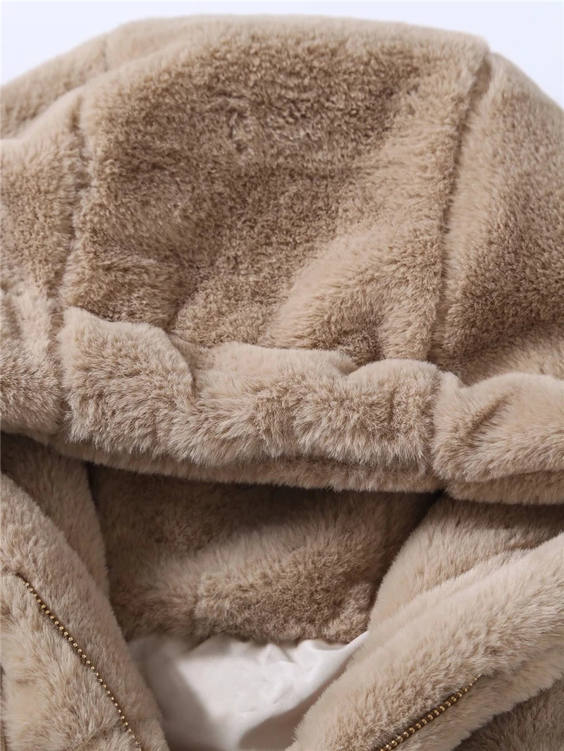 Новинка 2021 зимние пальто LUNDUNSHIJIA Женская Толстая куртка из искусственного меха с