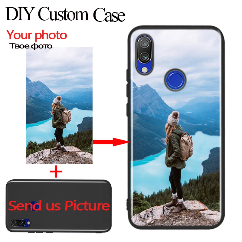 

DIY Custom Personalized Silicone Cover for Xiaomi Redmi Note 9 9S 8T 8A 8 7 6 5 4X 4 K20 7A 6A 6 S2 5A GO Pro Plus Phone Case