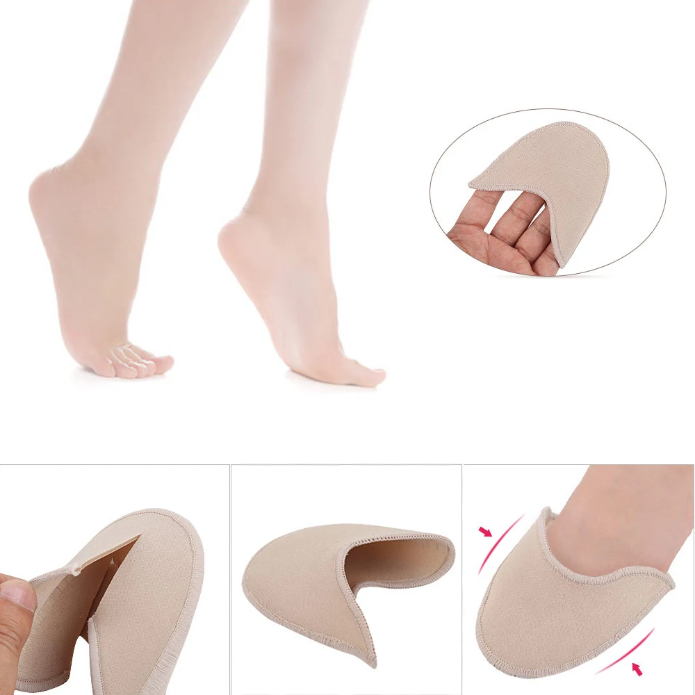 Ballet Dance Tiptoe Toe Shoes Cap Cover Pads Silicone Pouch Toe Protector Anti-slip Feet Cover Insole Women Feet Care Tool 1Pair