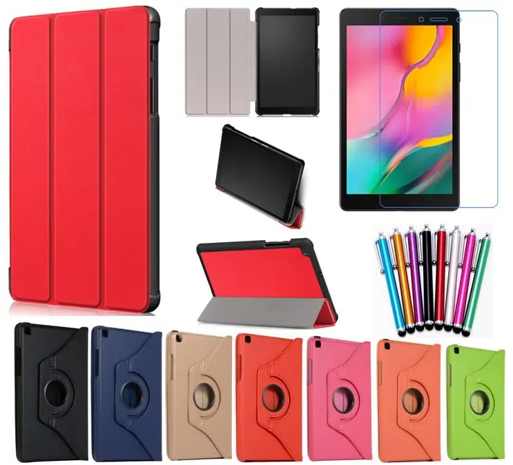 Роскошный чехол GLIGLE three type для Samsung Tab A 8 0 2019 T290 T295 T297 + стилус пленка экрана на