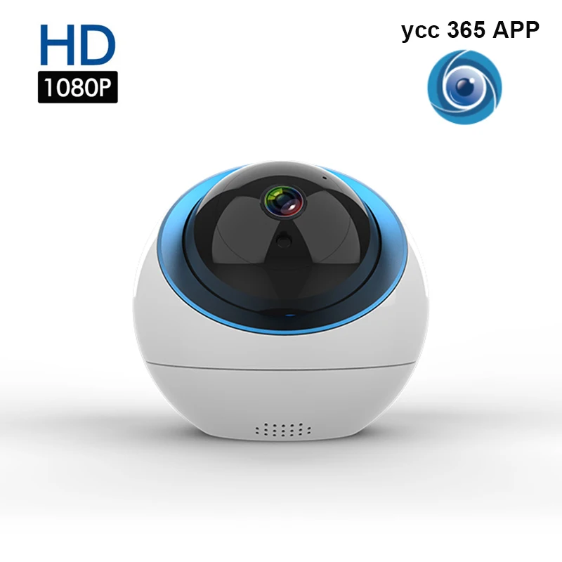Домашняя ip камера видеонаблюдения 1080P Двусторонняя Беспроводная мини с ночным