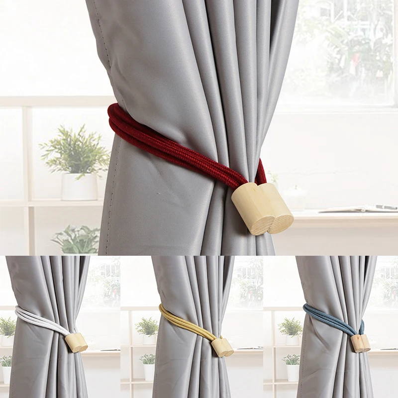 1 шт. креативная хлопковая веревка Бесплатная установка занавеска с магнитной