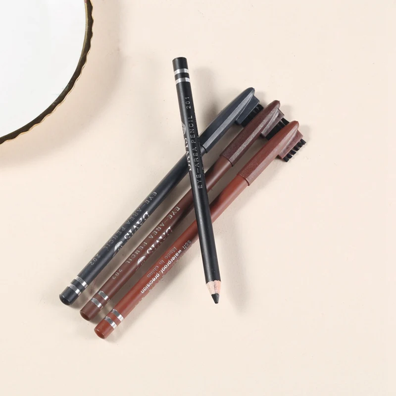 4 цвета подводка для глаз карандаш бровей водостойкий стойкий легко окрашиваемый