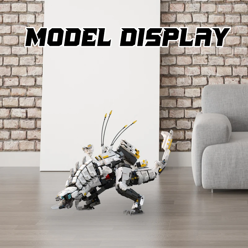 

MOC Super Horizon Dawn Thunder Tooth Mechanical Monster Series DIY Model Building Blocks Bricks Toys For Children Gifts 4743PCS