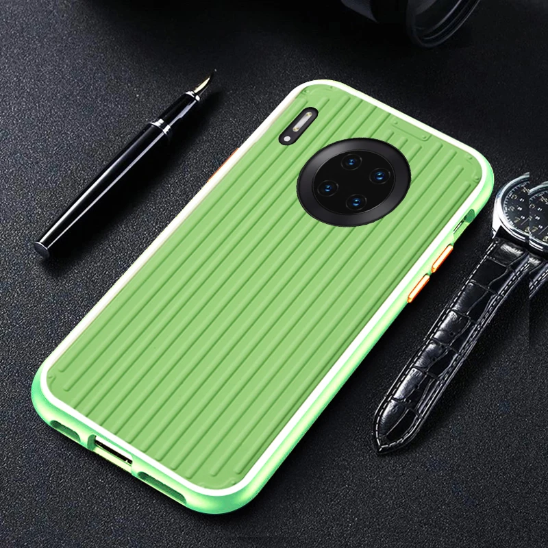 Изогнутый чехол для костюма HuaWei mate 30 Pro Lite на жестком силиконовом 3D роскошном