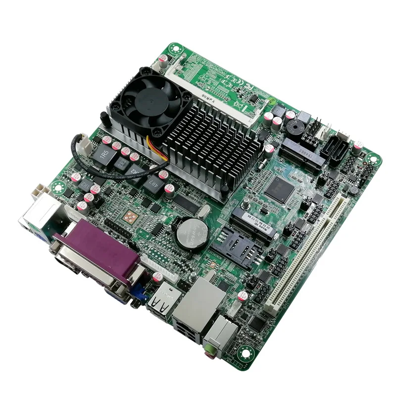 Материнская плата Atom D525 Mini ITX для терминала POS ATM с 6 * COM VGA LVDS LPT|Промышленные