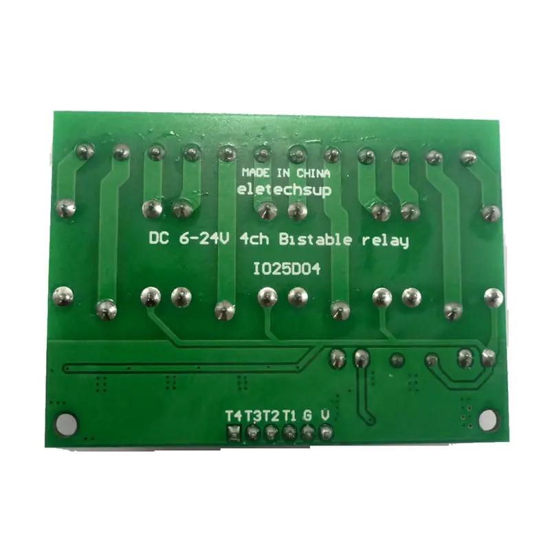 4Ch Dc 6V-24V Flip-Flop Latch Relay Module Bistable Self-Locking Electronic Switch Low Pulse Trigger Board Button Mcu Io Control |