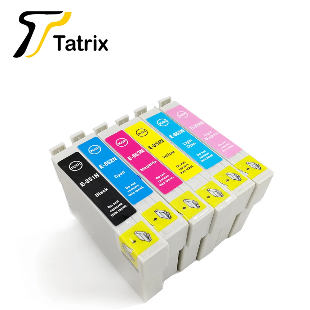 Татрикс для epson T0851 T0852 T0853 T0854 T0855 T0856 совместимый чернильный картридж принтера Stylus