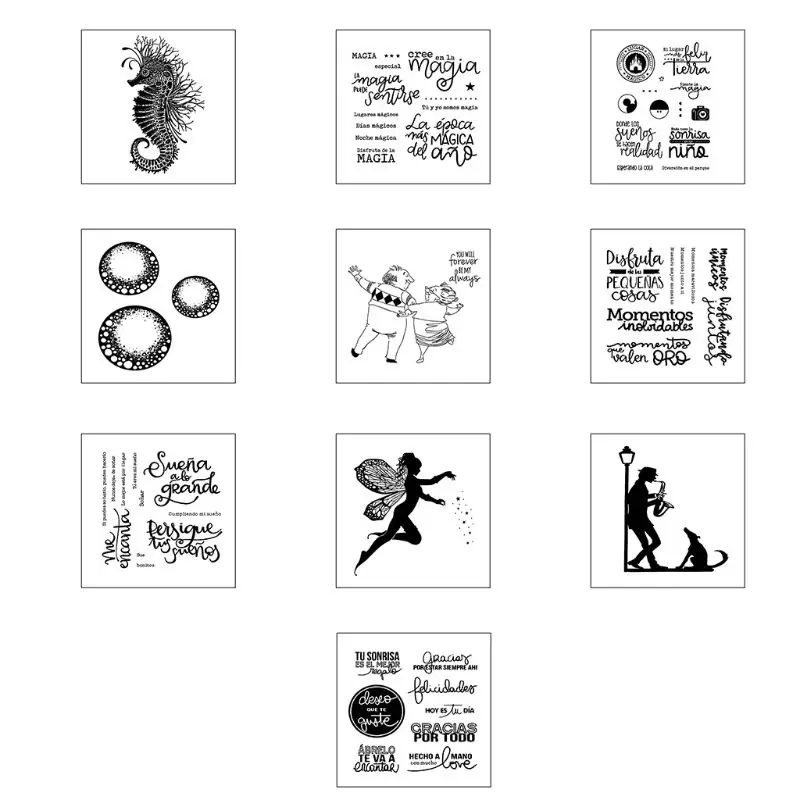 Силиконовые прозрачные штампы для скрапбукинга сделай сам Dream Place аксессуары