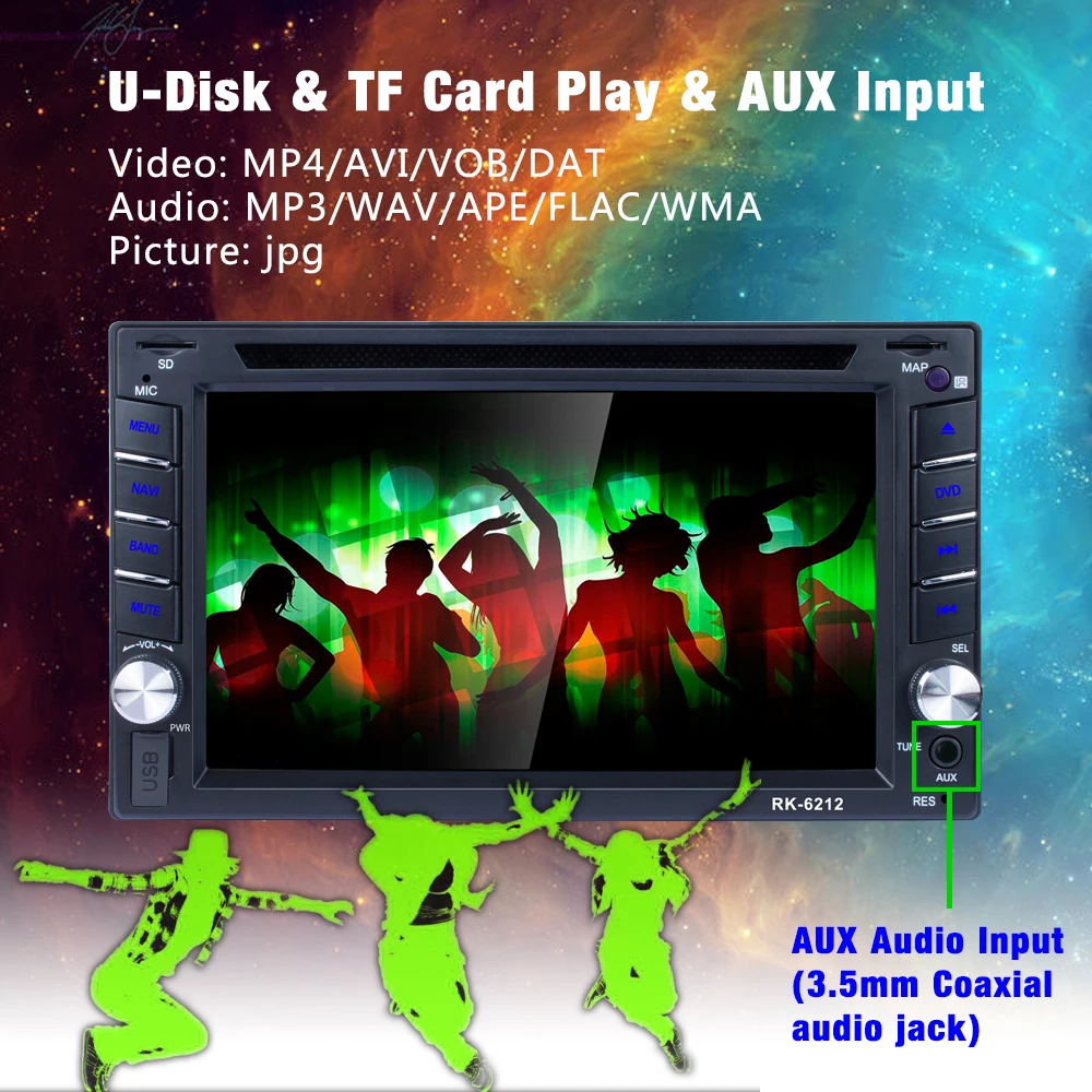 Автомобильный радиоприемник MP5 плеер 2Din автомобильный DVD универсальный GPS