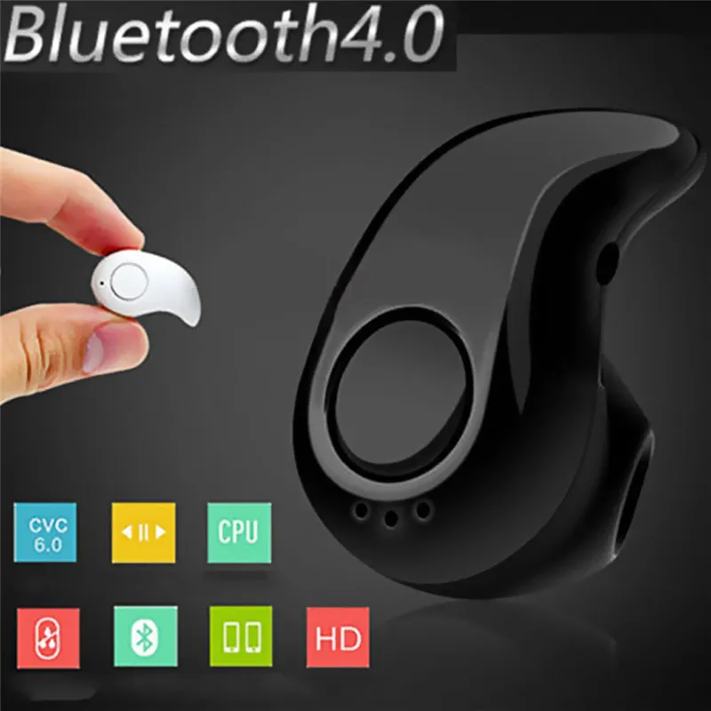 Беспроводные спортивные мини наушники Bluetooth с микрофоном гарнитура громкой