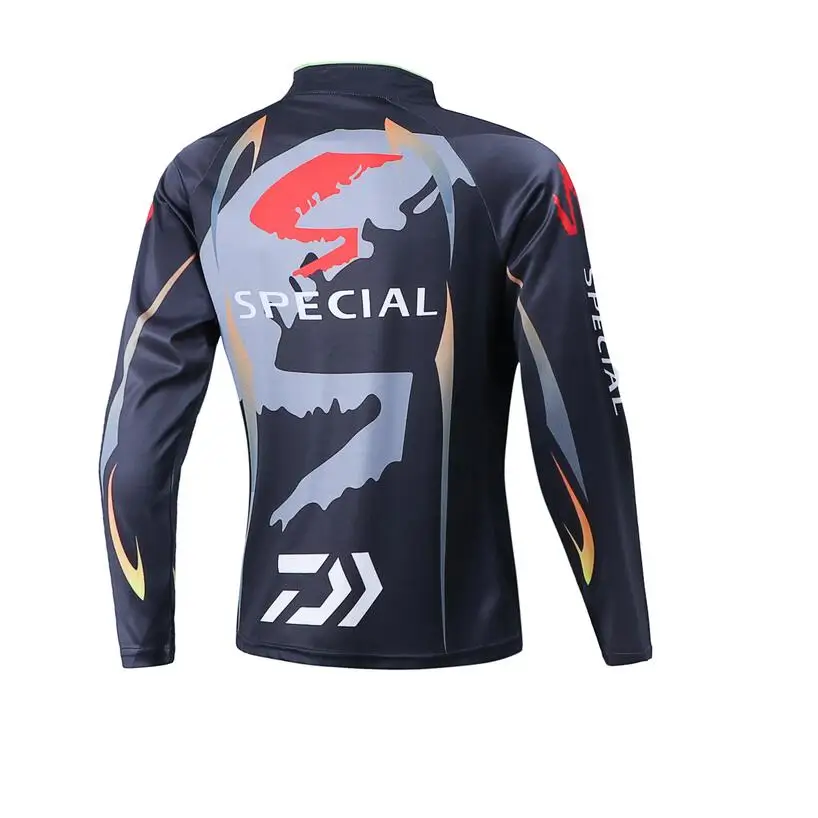 

2021 Daiwa Shirt Outdoor Sports Fishing Clothing Men Fishing Shirts Long Sleeve Breathable Quick Drying Hooded Fishing Clothes