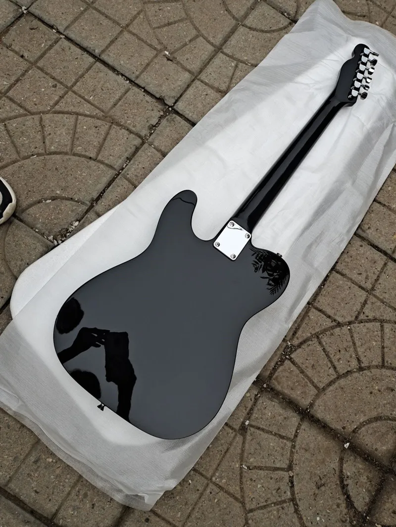 Новинка 2021 Высококачественная полностью черная электрическая гитара в стиле TL