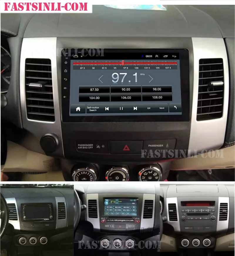 Android 2006 мультимедийный плеер Автомобильный GPS для MITSUBISHI outlander 2011 радио 9 дюймов 2.5D