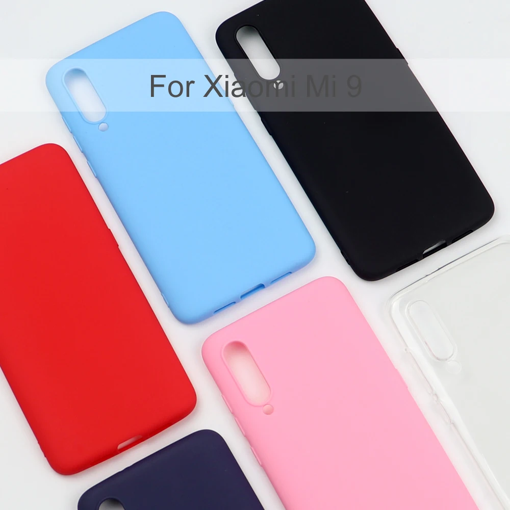 

Silicone Case For Xiaomi Mi 9 Mobile Phone TPU Soft Back Case Cover Coque Funda