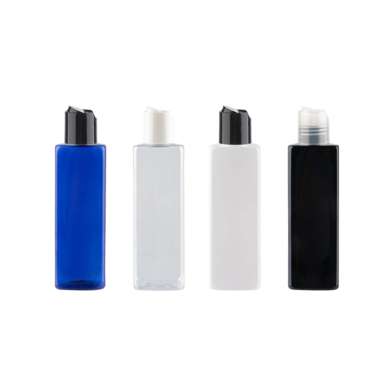 250 мл Пустые Квадратные прозрачные ПЭТ пластиковые пустые бутылки контейнер диск