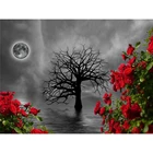 Алмазная живопись с деревом YI Bright 5D, полная квадратная круглая Алмазная вышивка, вышивка крестиком, украшение для дома